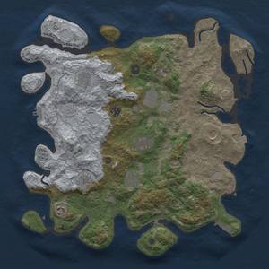 Thumbnail Rust Map: Procedural Map, Size: 4100, Seed: 22182311, 18 Monuments