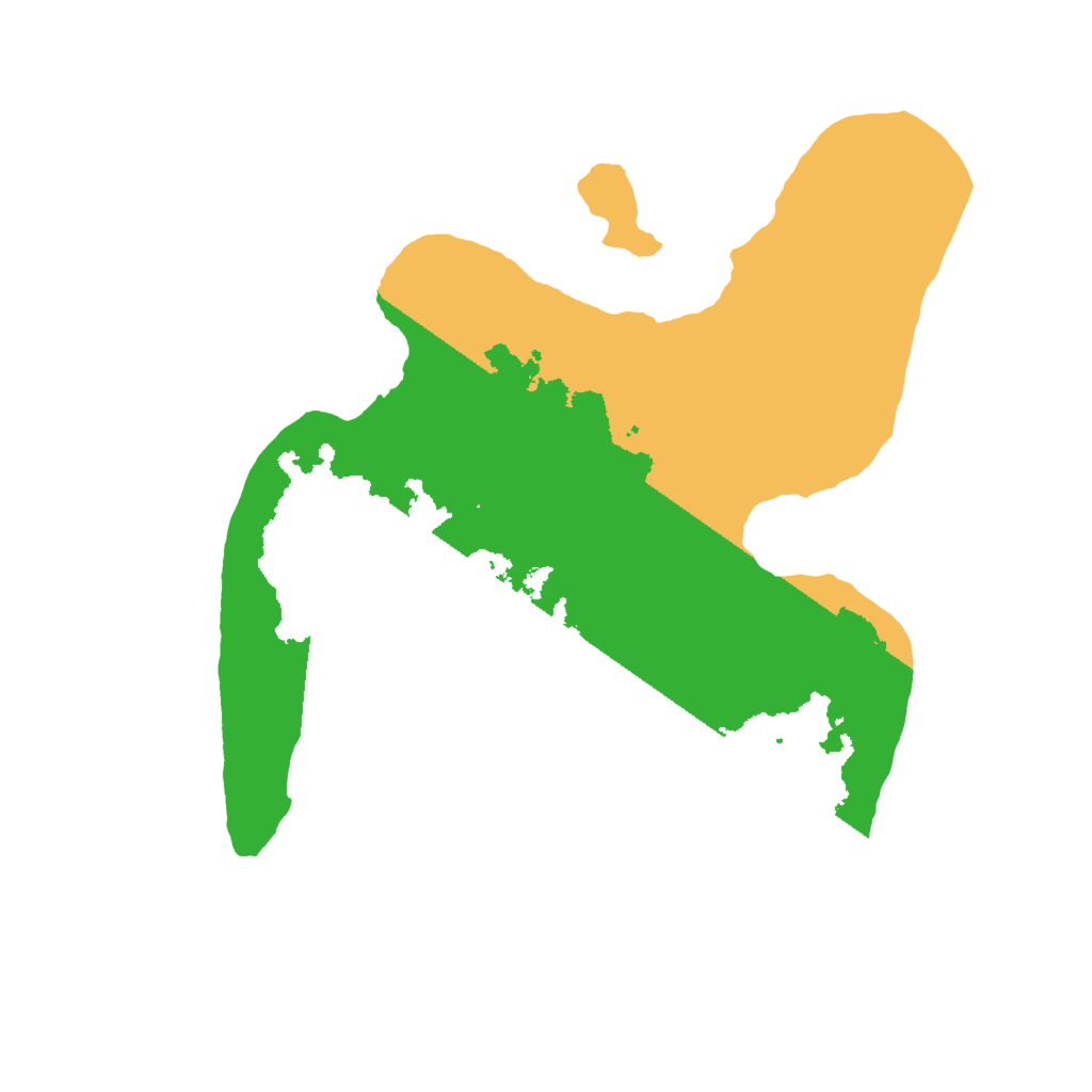 Biome Rust Map: Barren, Size: 2000, Seed: 2464741