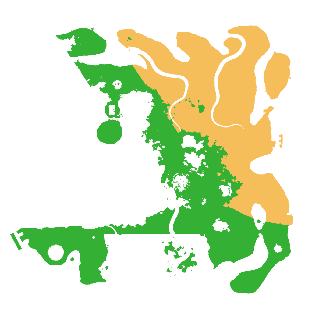 Biome Rust Map: Procedural Map, Size: 3500, Seed: 863202038
