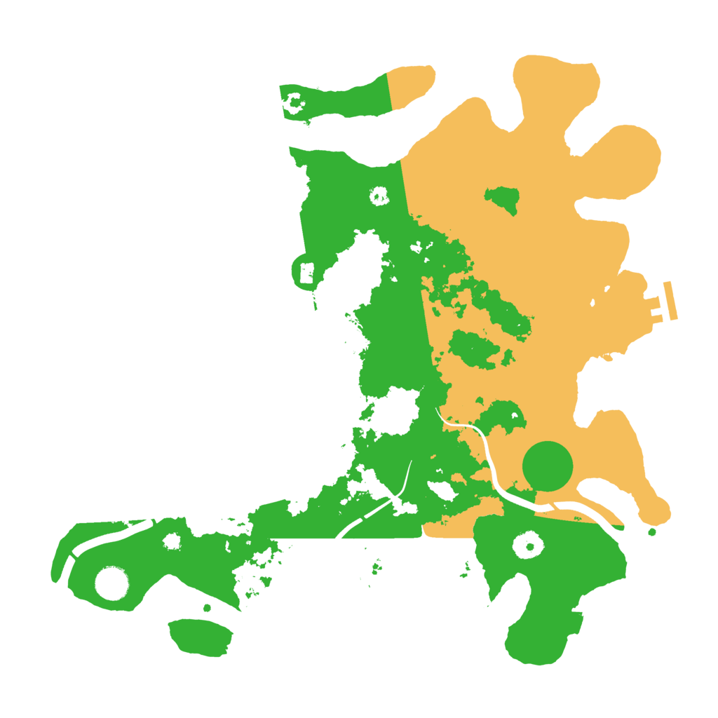 Biome Rust Map: Procedural Map, Size: 3750, Seed: 1975092415