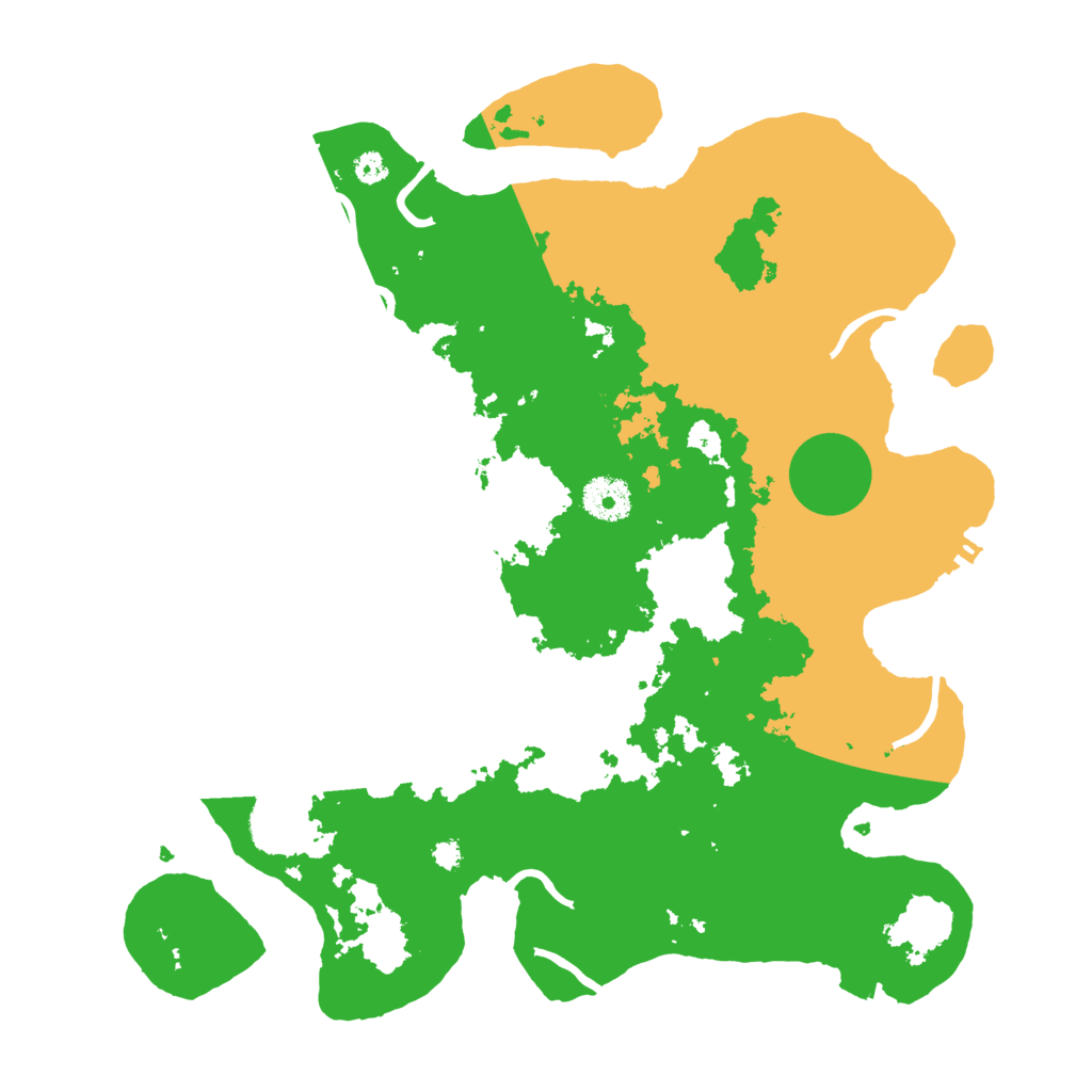 Biome Rust Map: Procedural Map, Size: 3500, Seed: 436383343
