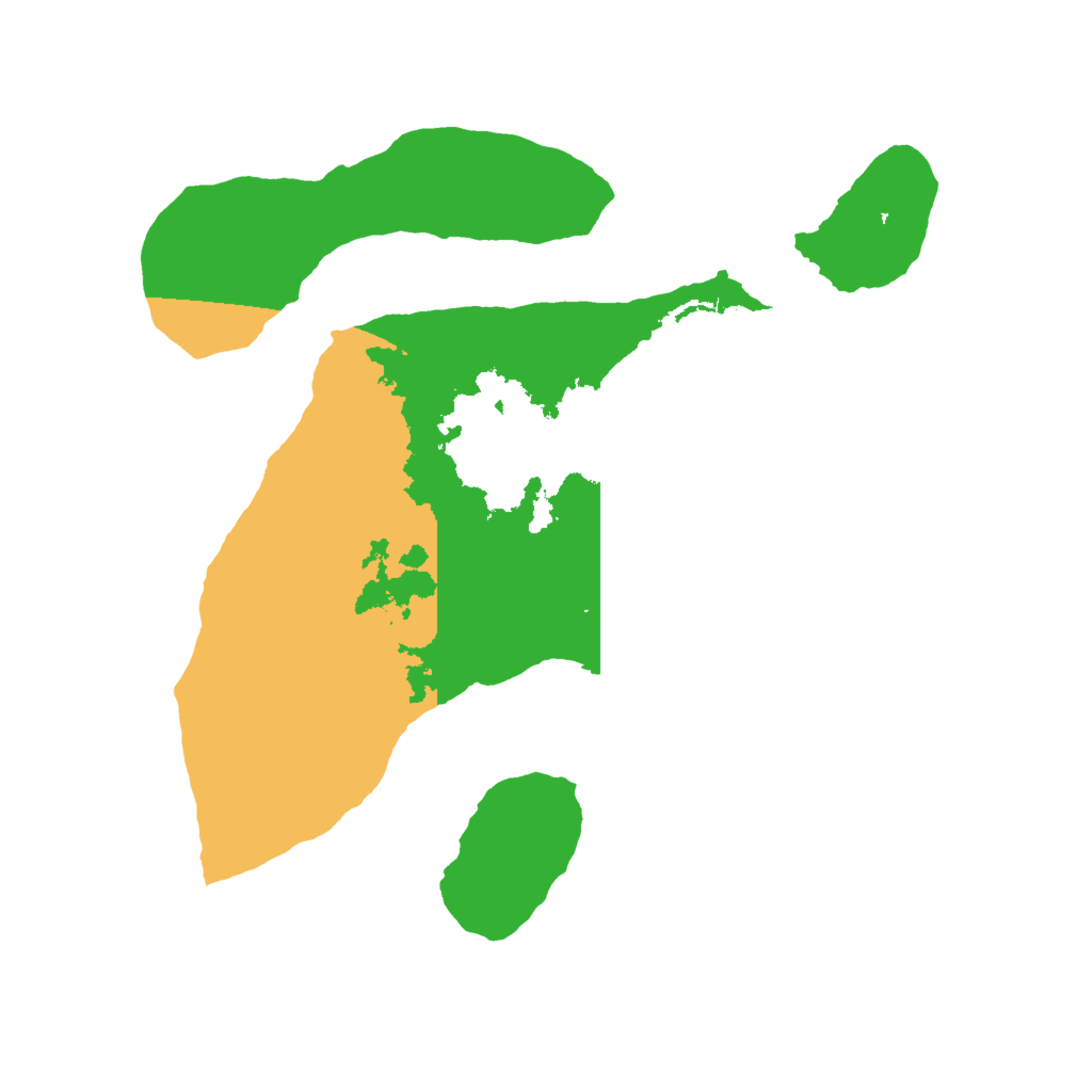 Biome Rust Map: Barren, Size: 2000, Seed: 2464541