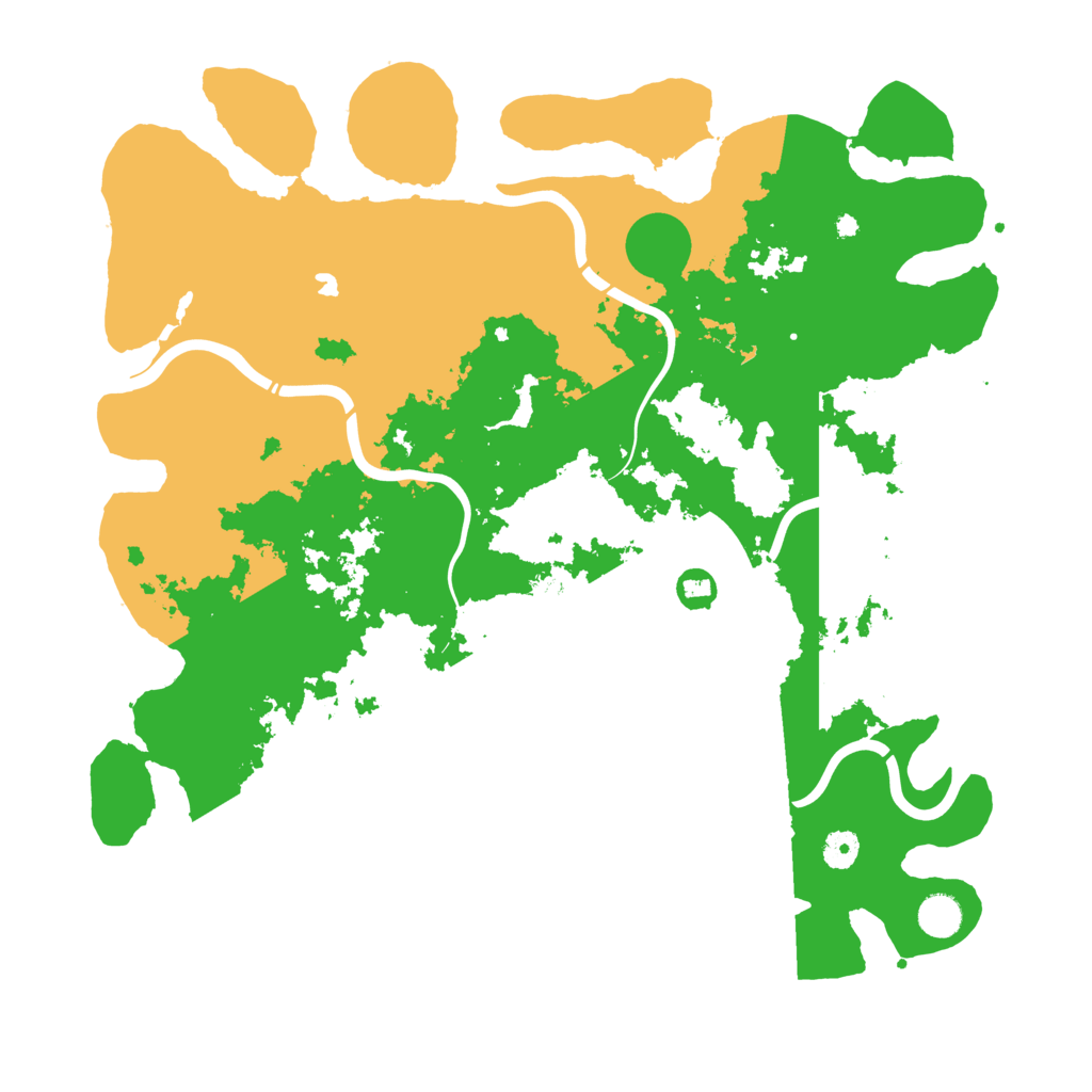 Biome Rust Map: Procedural Map, Size: 4400, Seed: 77135868