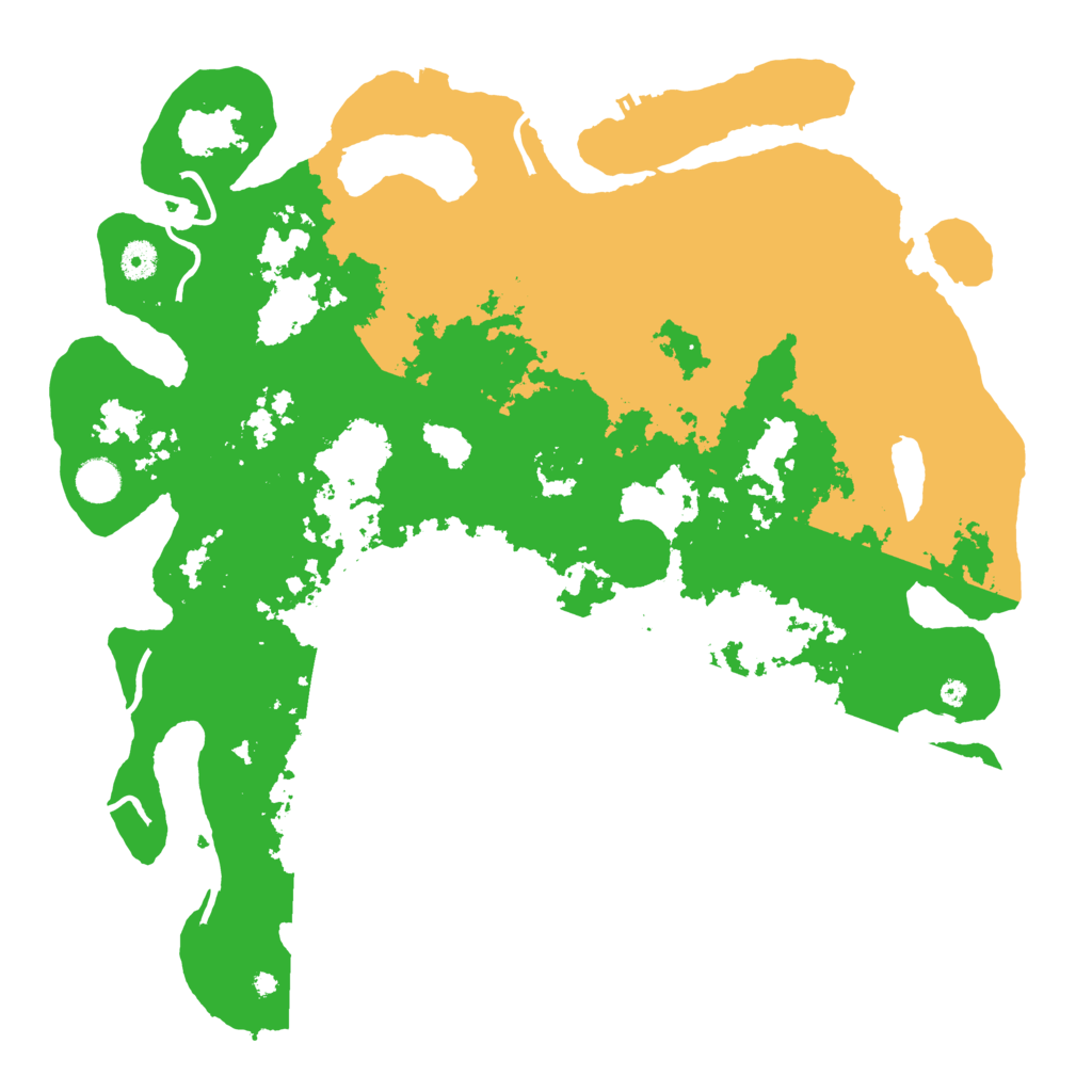 Biome Rust Map: Procedural Map, Size: 4300, Seed: 15472609