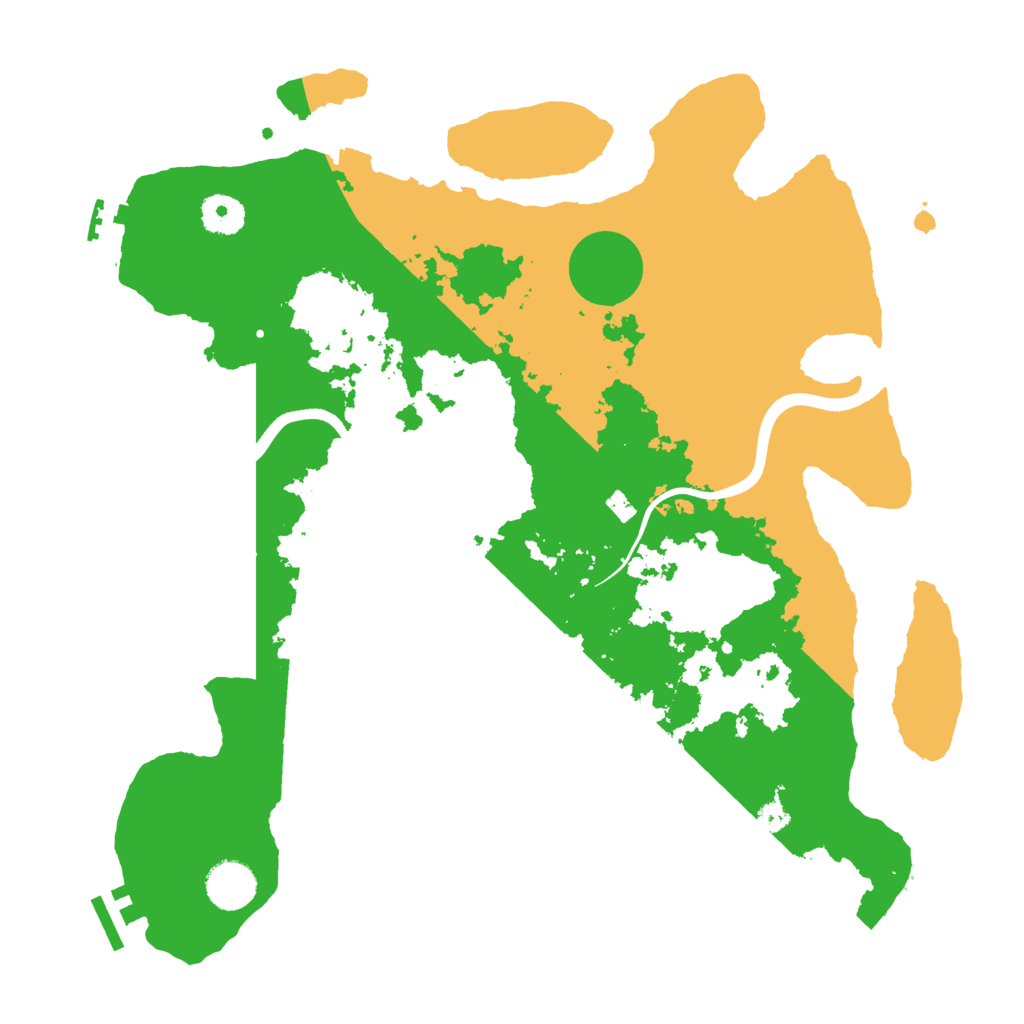 Biome Rust Map: Procedural Map, Size: 3650, Seed: 88624468