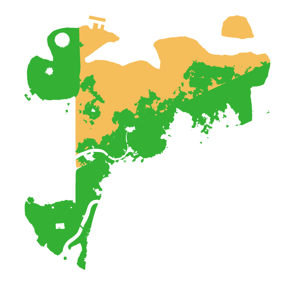 Biome Rust Map: Procedural Map, Size: 3650, Seed: 18702968