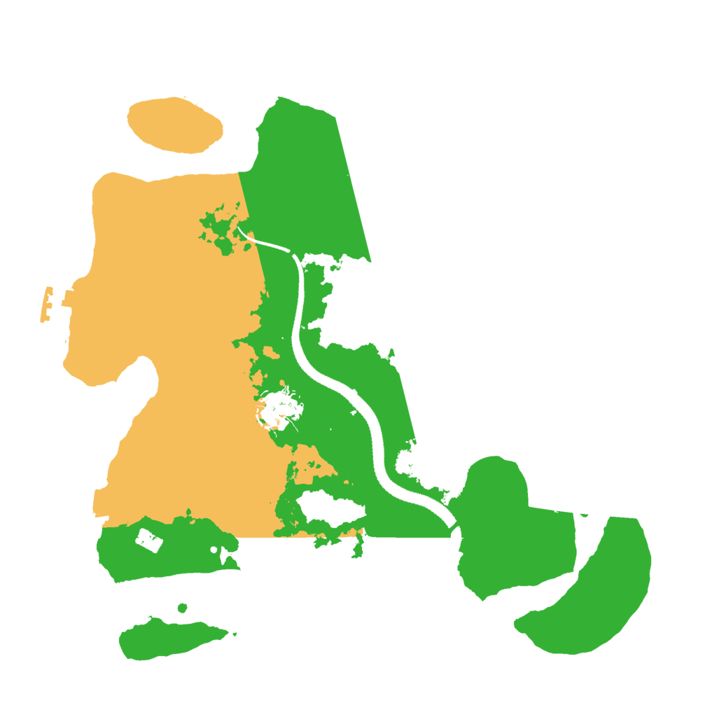 Biome Rust Map: Procedural Map, Size: 3000, Seed: 18214150