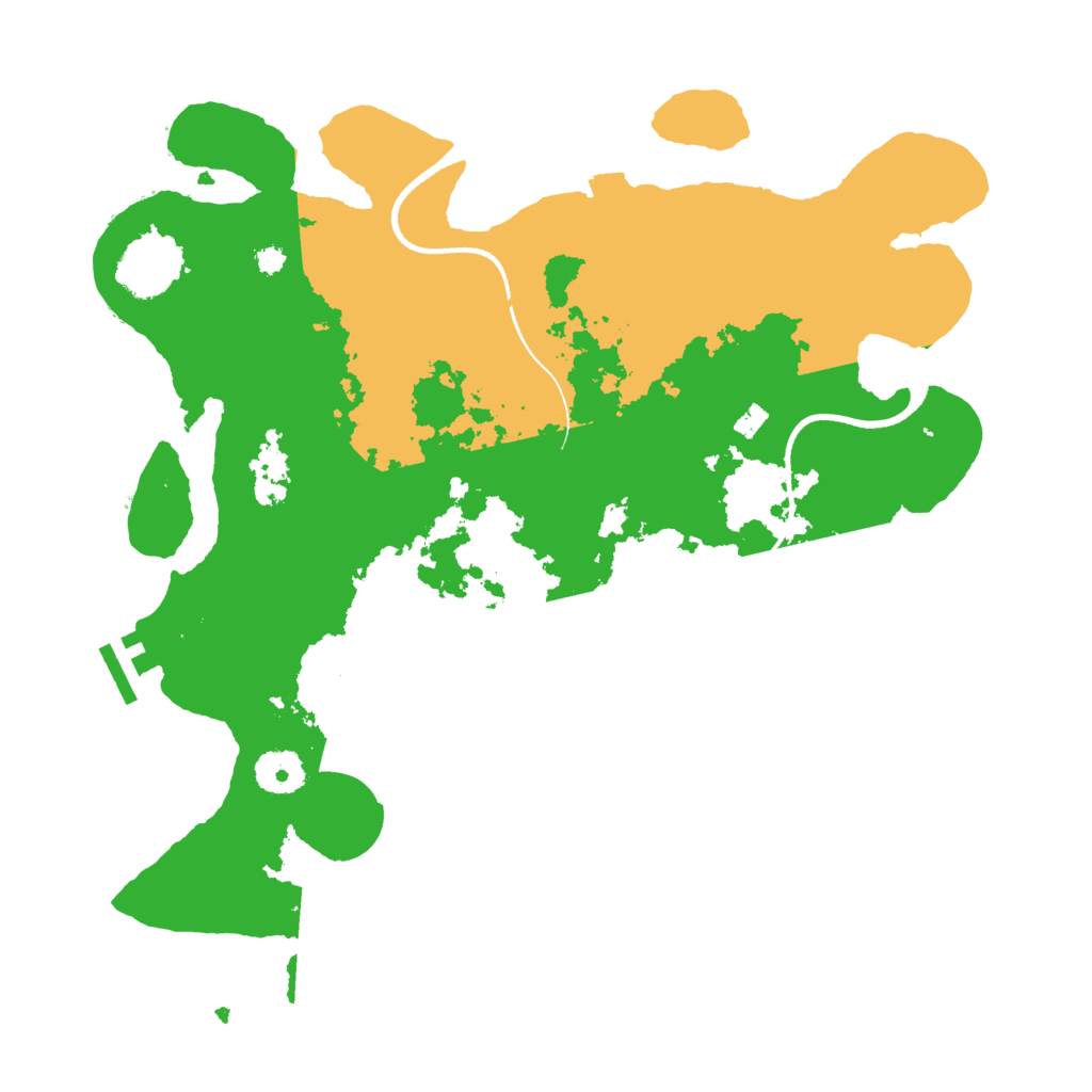 Biome Rust Map: Procedural Map, Size: 3500, Seed: 99046781