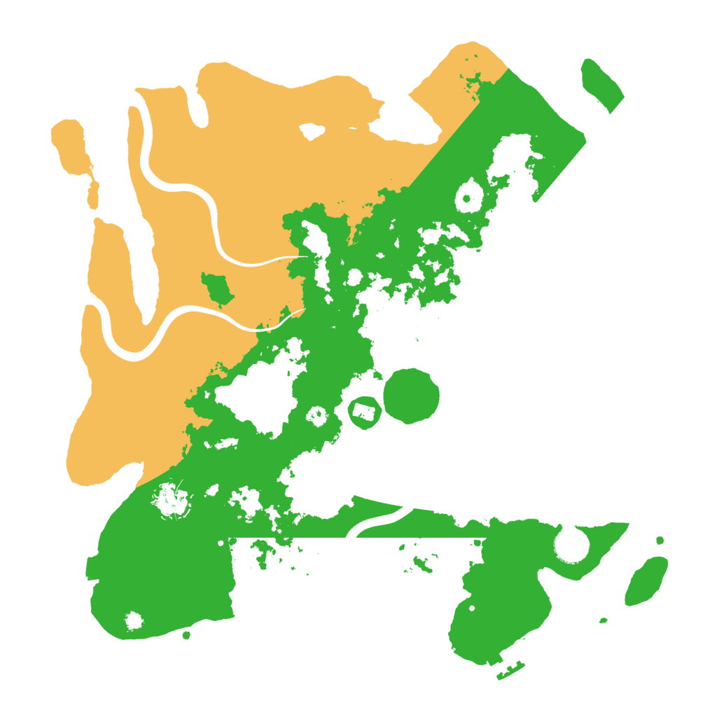 Biome Rust Map: Procedural Map, Size: 3600, Seed: 73951927