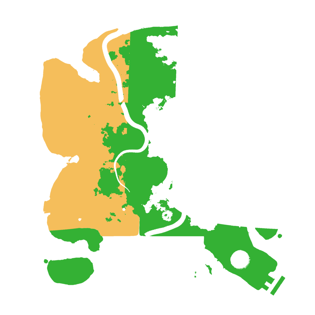 Biome Rust Map: Procedural Map, Size: 3000, Seed: 11464