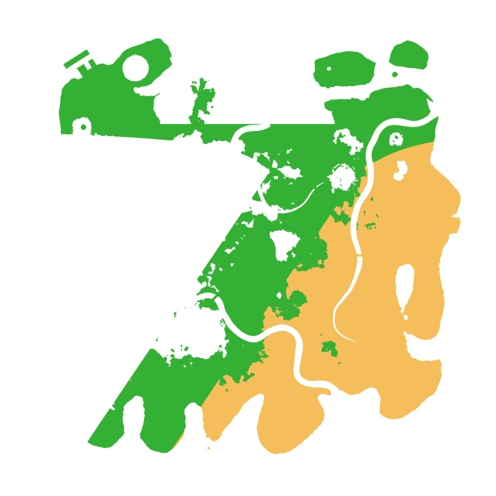 Biome Rust Map: Procedural Map, Size: 3600, Seed: 9793527