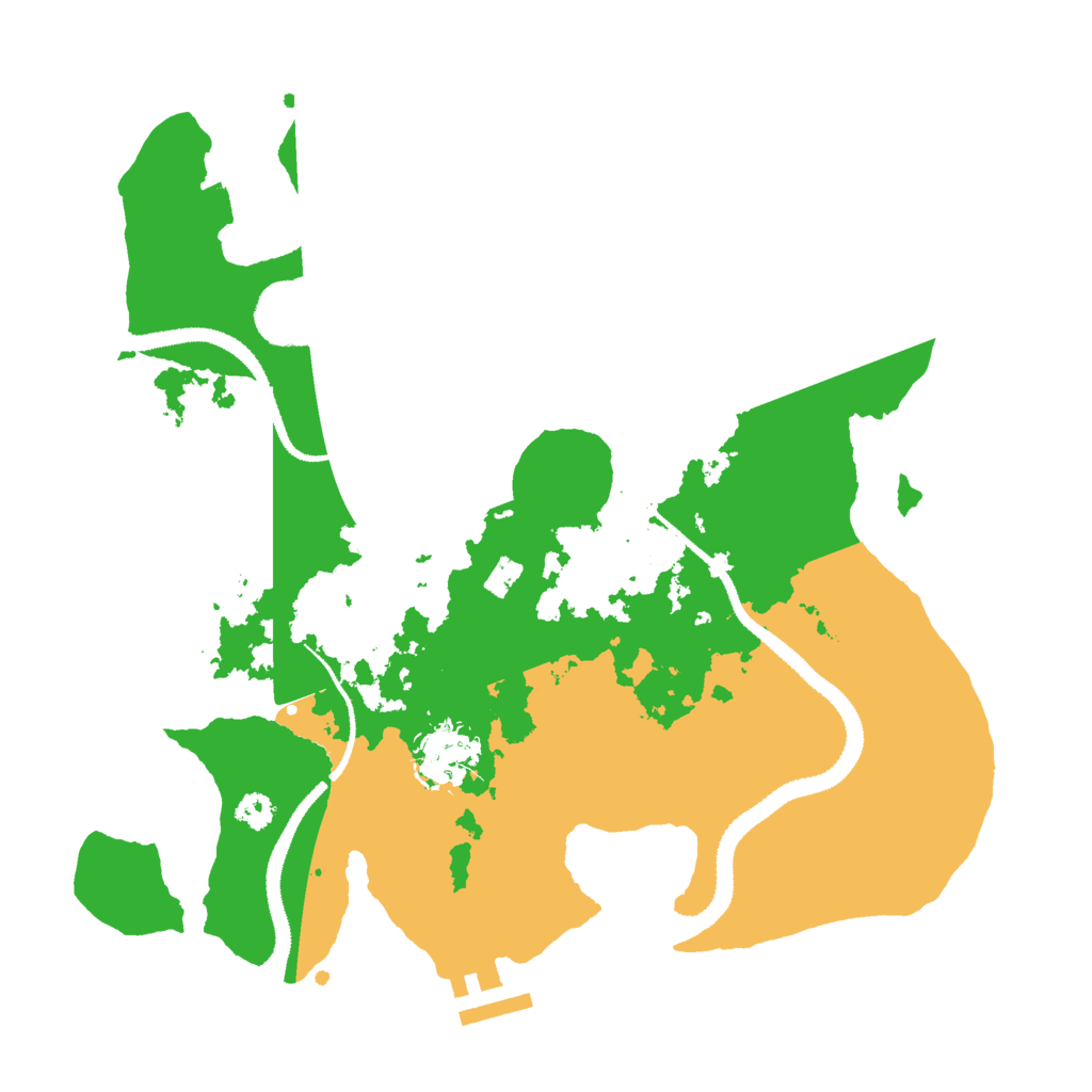 Biome Rust Map: Procedural Map, Size: 3000, Seed: 29035