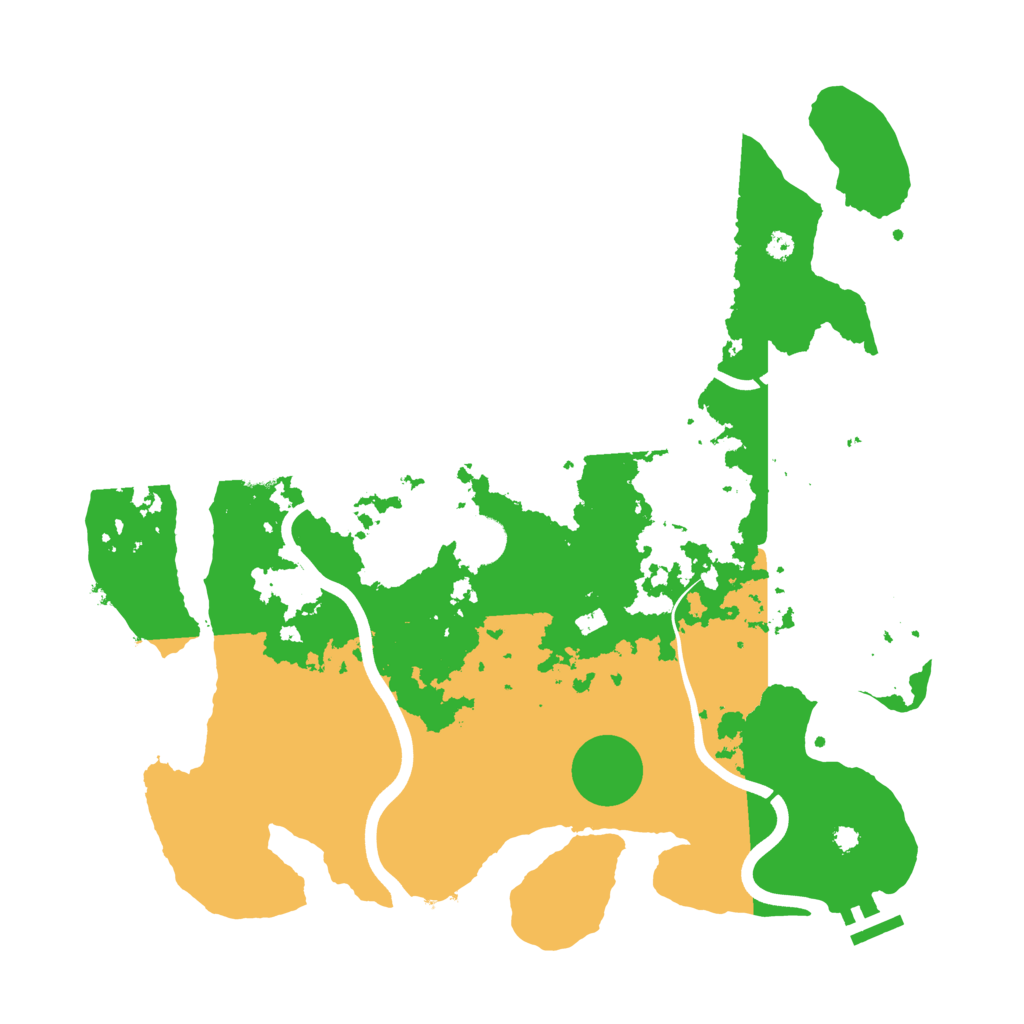 Biome Rust Map: Procedural Map, Size: 3800, Seed: 83226384
