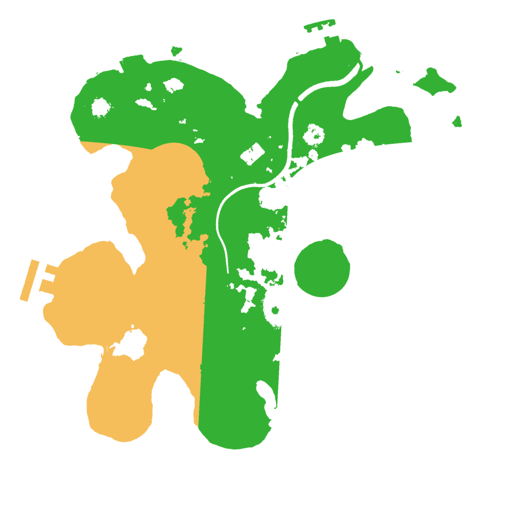 Biome Rust Map: Procedural Map, Size: 2500, Seed: 1909286080