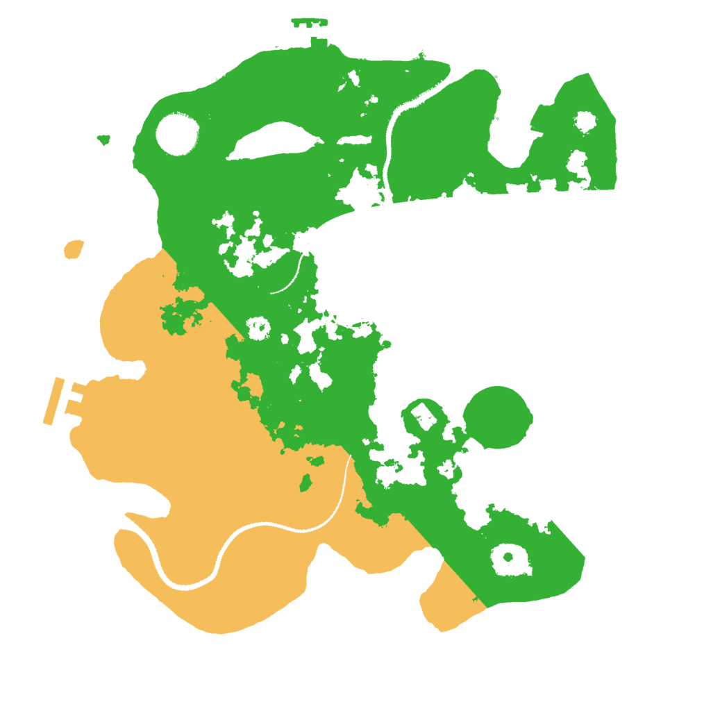 Biome Rust Map: Procedural Map, Size: 3000, Seed: 1254605332