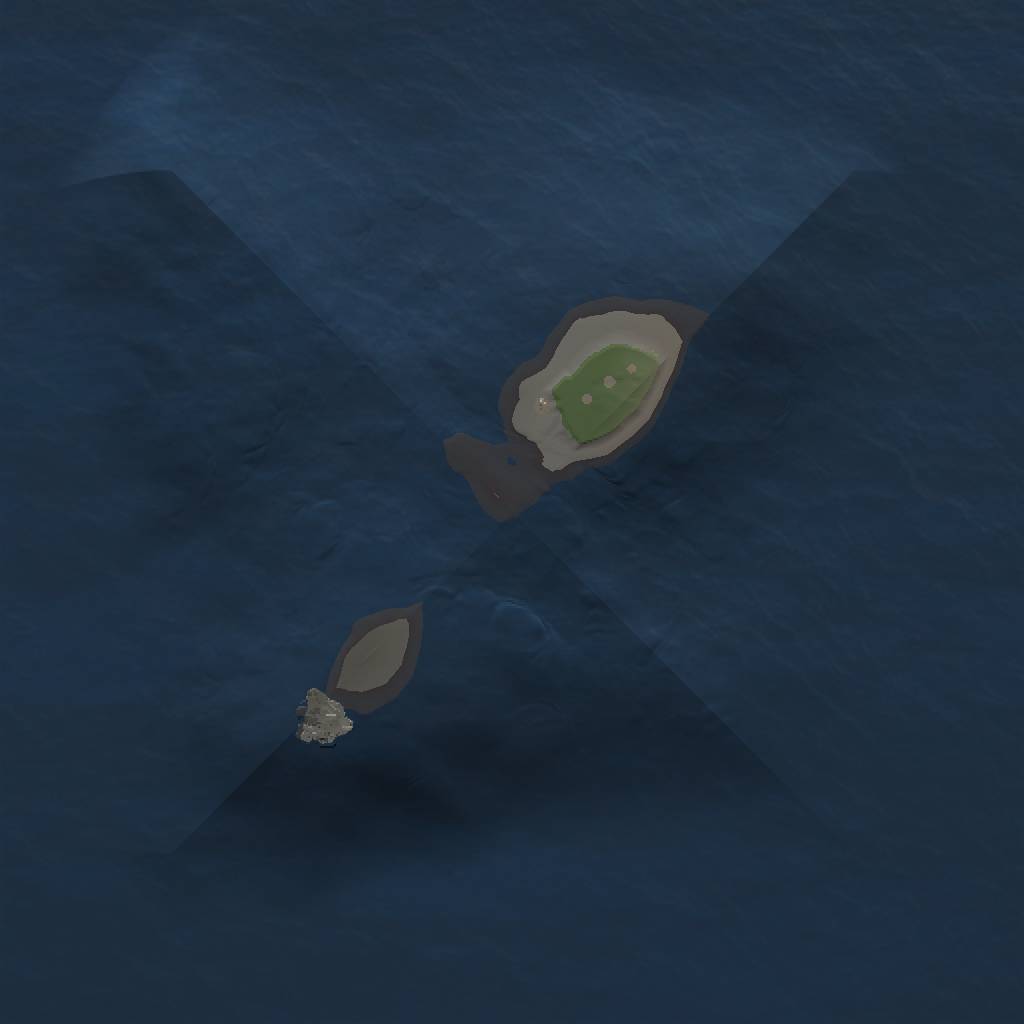 Rust Map: Procedural Map, Size: 1000, Seed: 1380382674, 3 Monuments