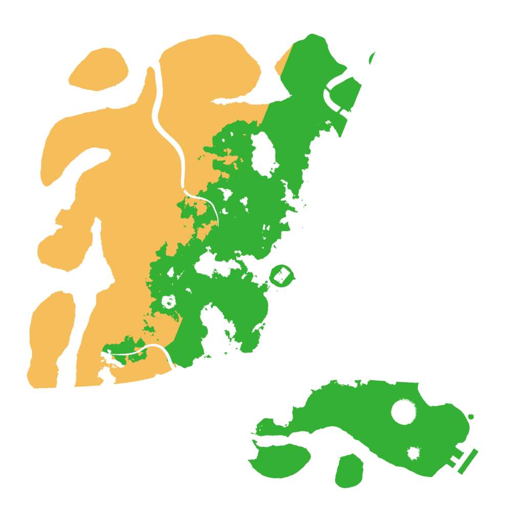 Biome Rust Map: Procedural Map, Size: 3700, Seed: 79033260