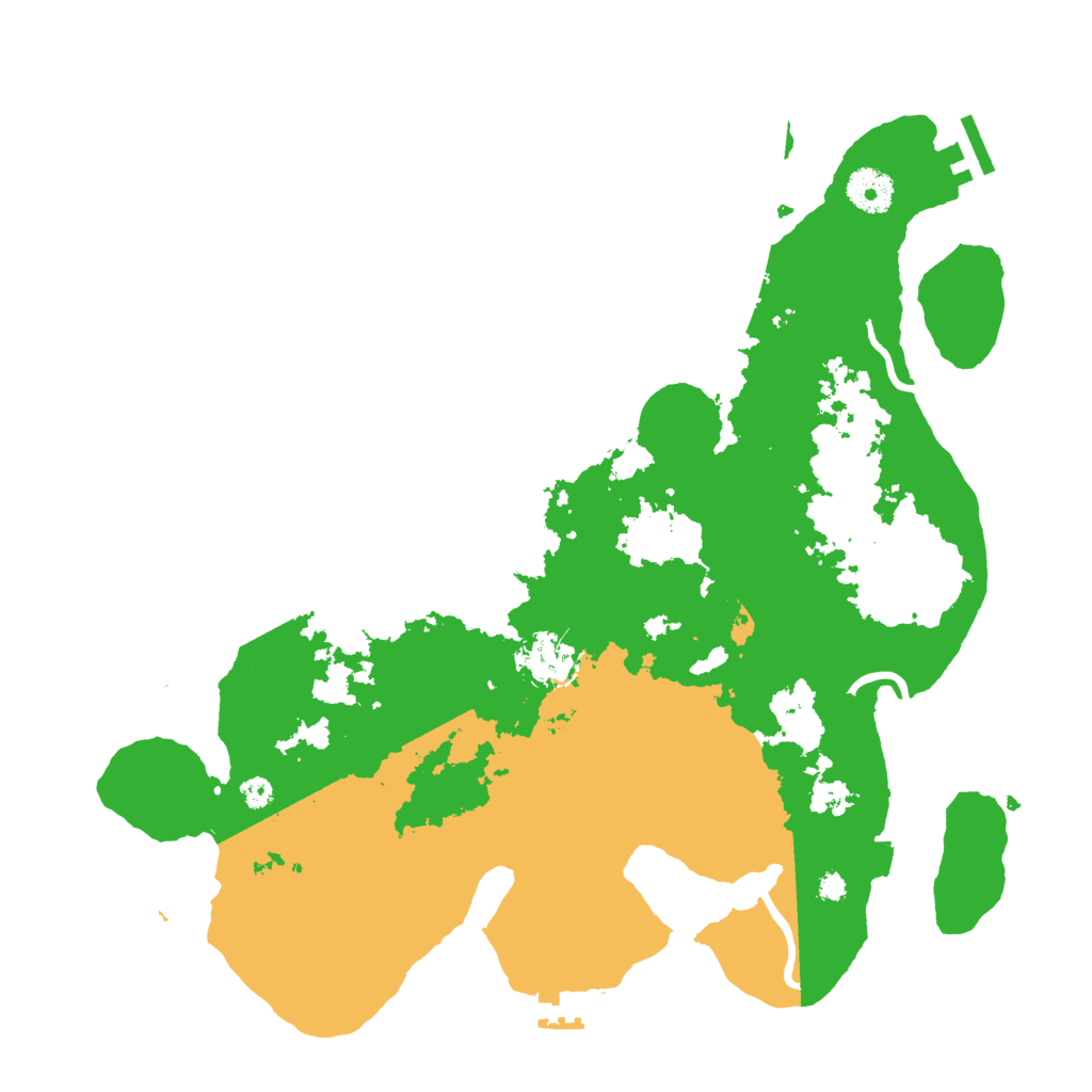 Biome Rust Map: Procedural Map, Size: 3600, Seed: 32355725