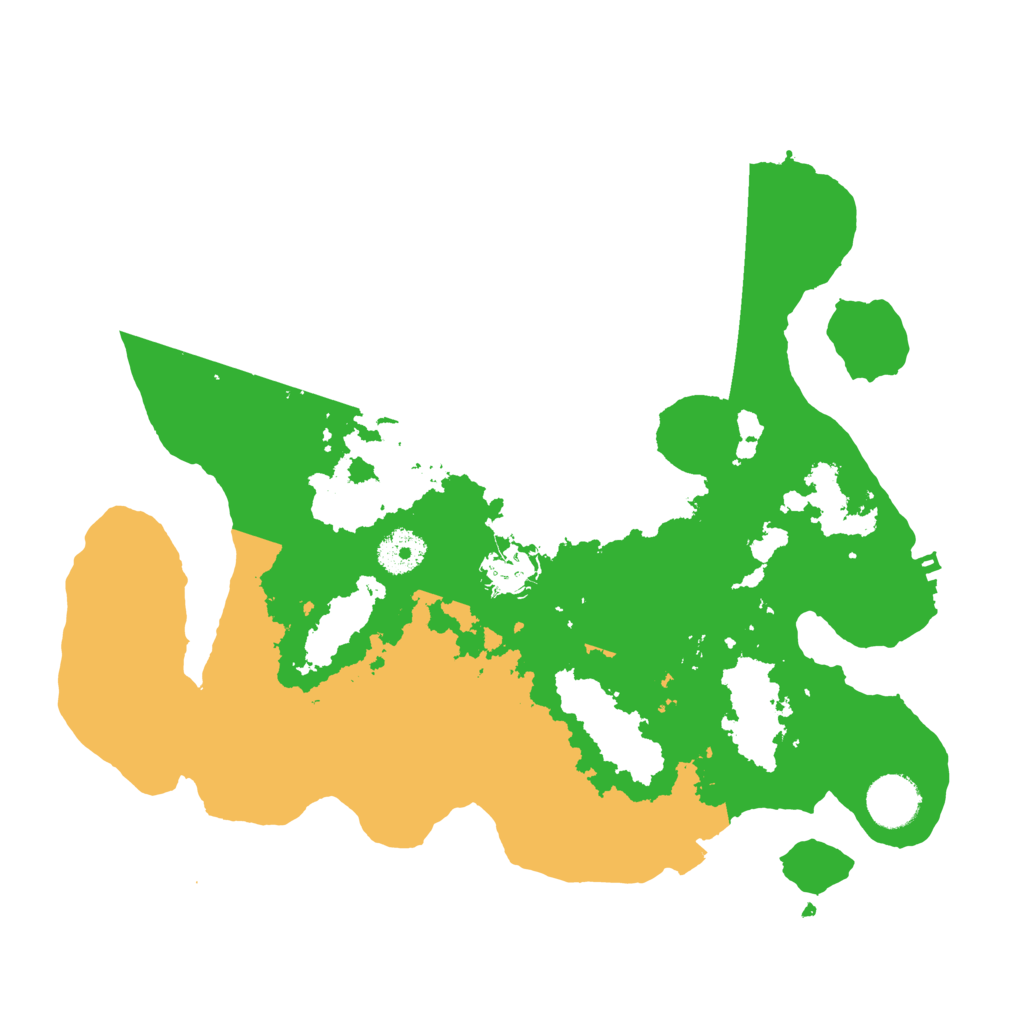 Biome Rust Map: Procedural Map, Size: 3400, Seed: 18175919