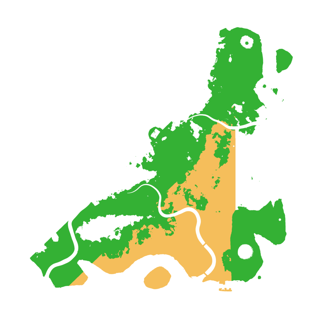 Biome Rust Map: Procedural Map, Size: 3700, Seed: 97971699