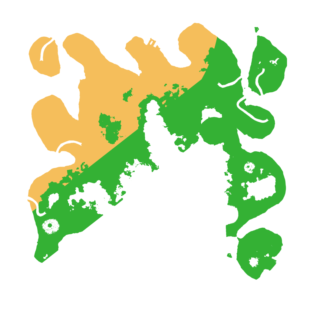 Biome Rust Map: Procedural Map, Size: 3000, Seed: 570264382