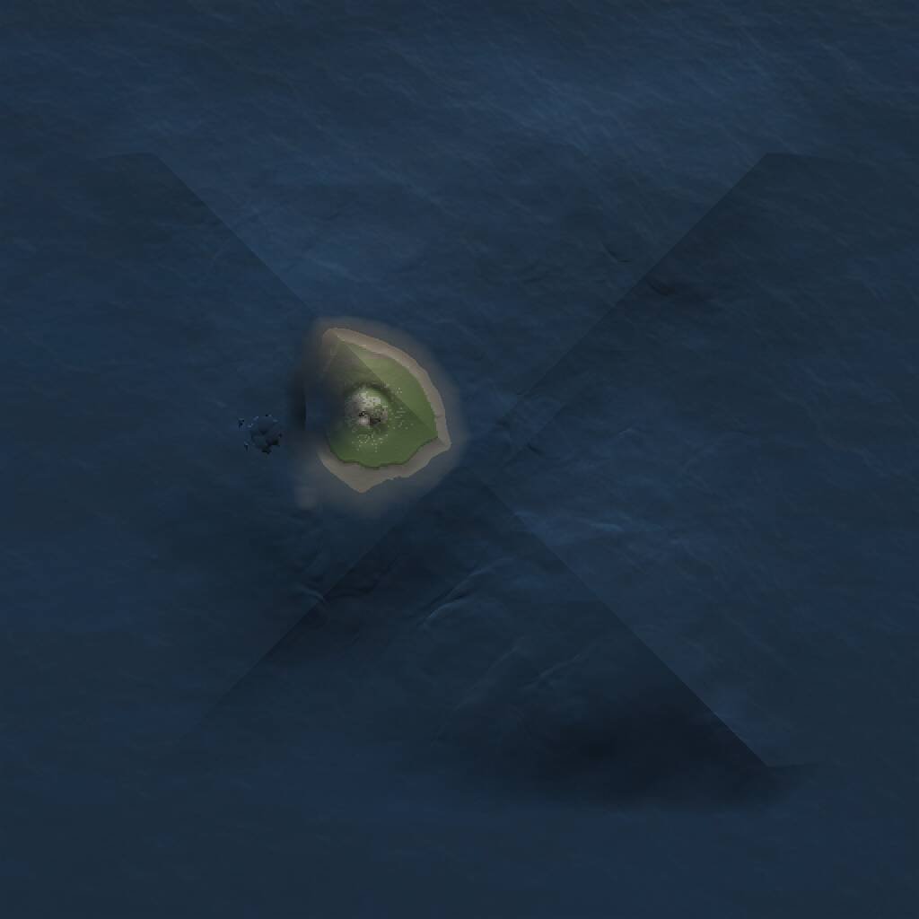 Rust Map: Procedural Map, Size: 1000, Seed: 124124, 1 Monuments