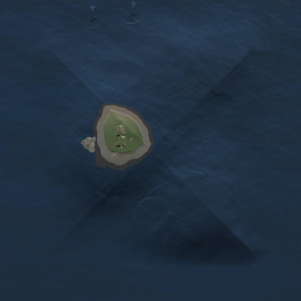 Rust Map: Procedural Map, Size: 1000, Seed: 124124, 3 Monuments