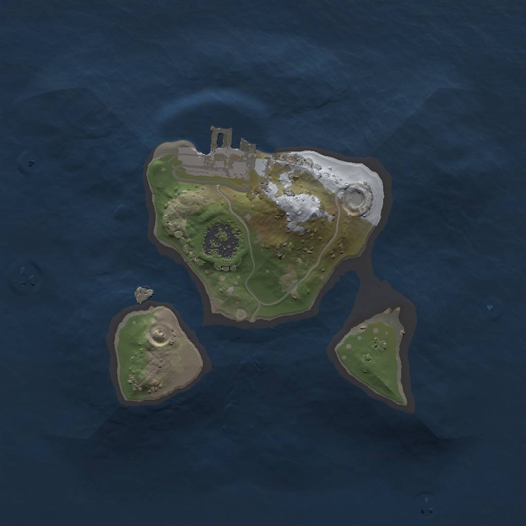 Rust Map: Procedural Map, Size: 1500, Seed: 2037982360, 4 Monuments