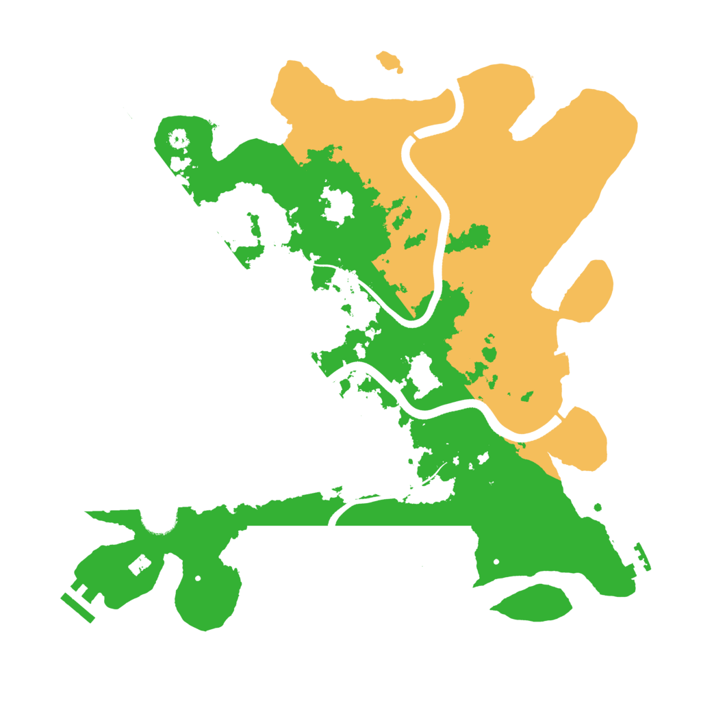 Biome Rust Map: Procedural Map, Size: 3600, Seed: 4485715