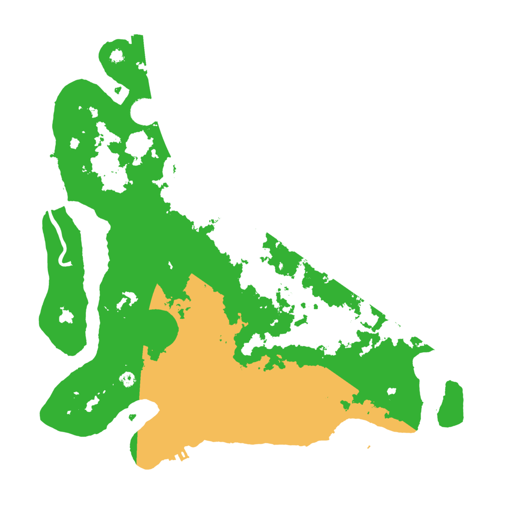 Biome Rust Map: Procedural Map, Size: 3500, Seed: 24543323