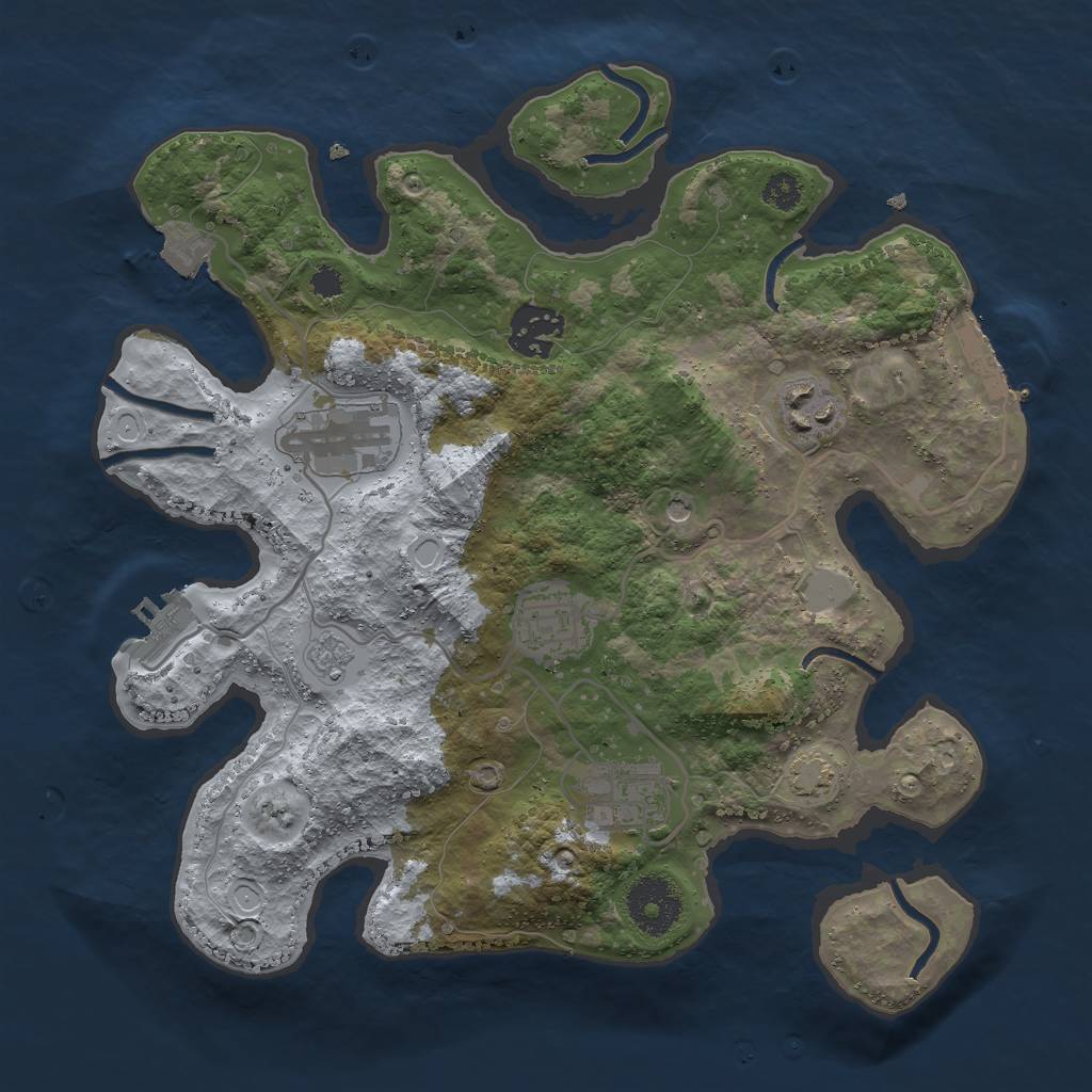 Procedural Map :: Rust Map :: Just-Wiped