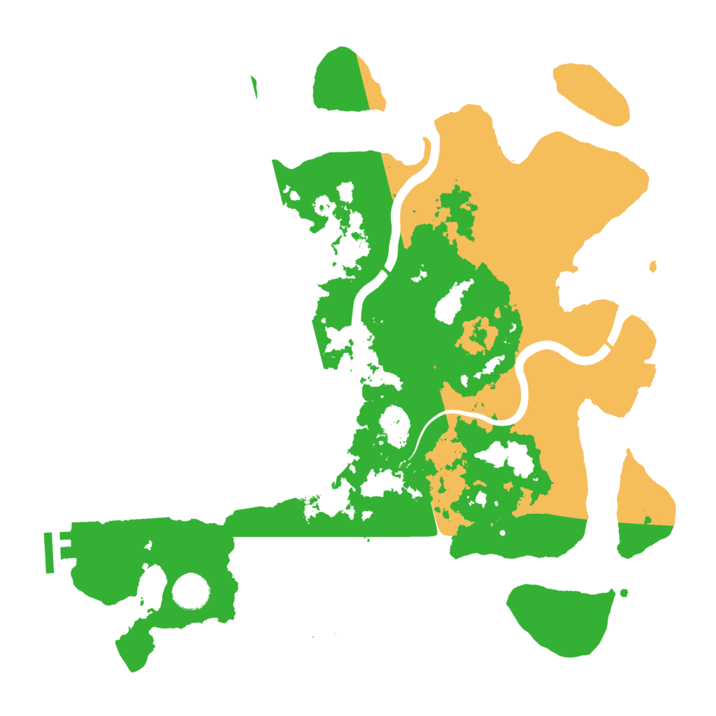 Biome Rust Map: Procedural Map, Size: 3550, Seed: 85235842