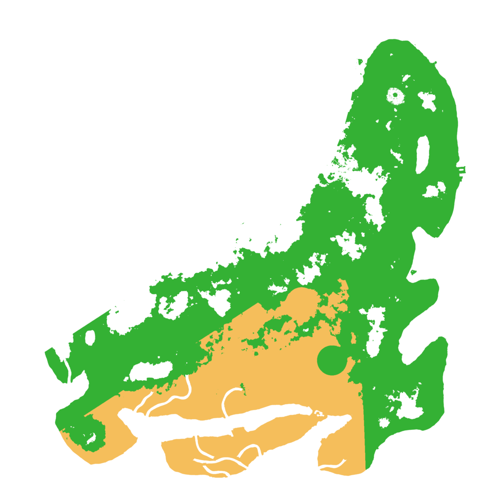 Biome Rust Map: Procedural Map, Size: 4400, Seed: 43890034