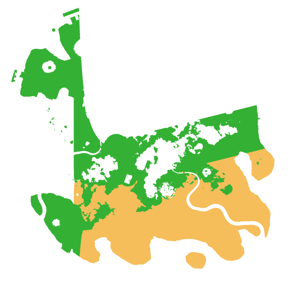 Biome Rust Map: Procedural Map, Size: 3500, Seed: 1625849123