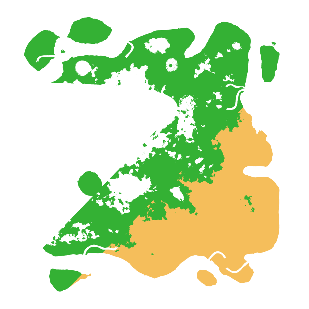 Biome Rust Map: Procedural Map, Size: 3700, Seed: 61544218
