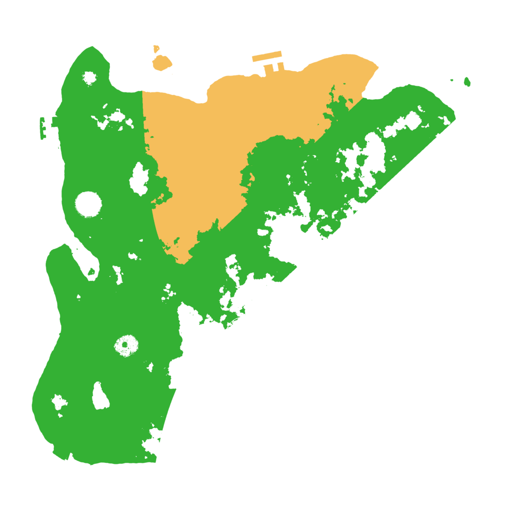 Biome Rust Map: Procedural Map, Size: 3600, Seed: 1500