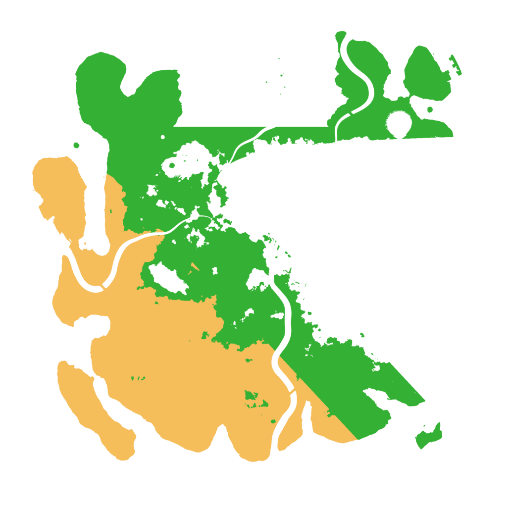 Biome Rust Map: Procedural Map, Size: 3550, Seed: 47964890