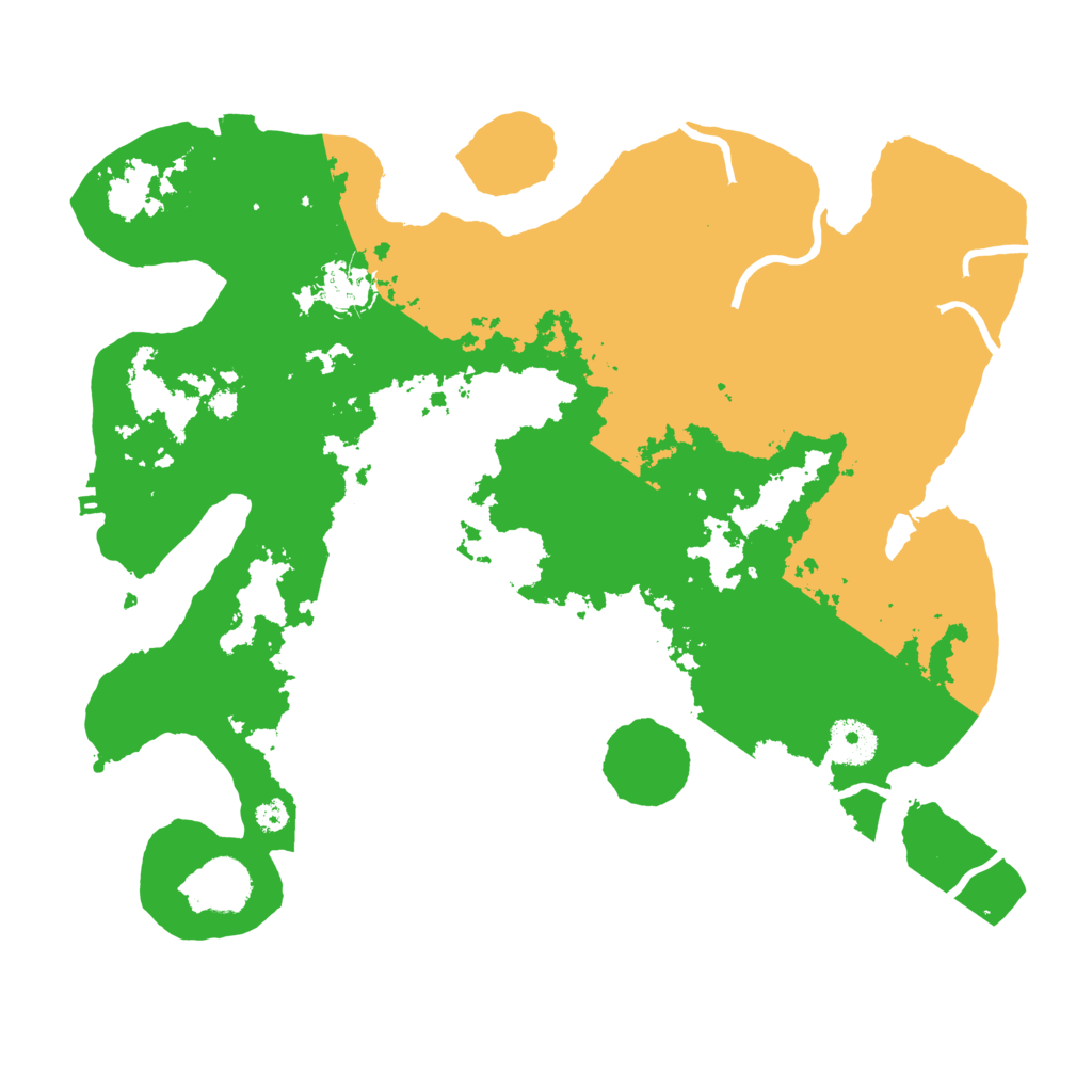 Biome Rust Map: Procedural Map, Size: 3500, Seed: 129265223