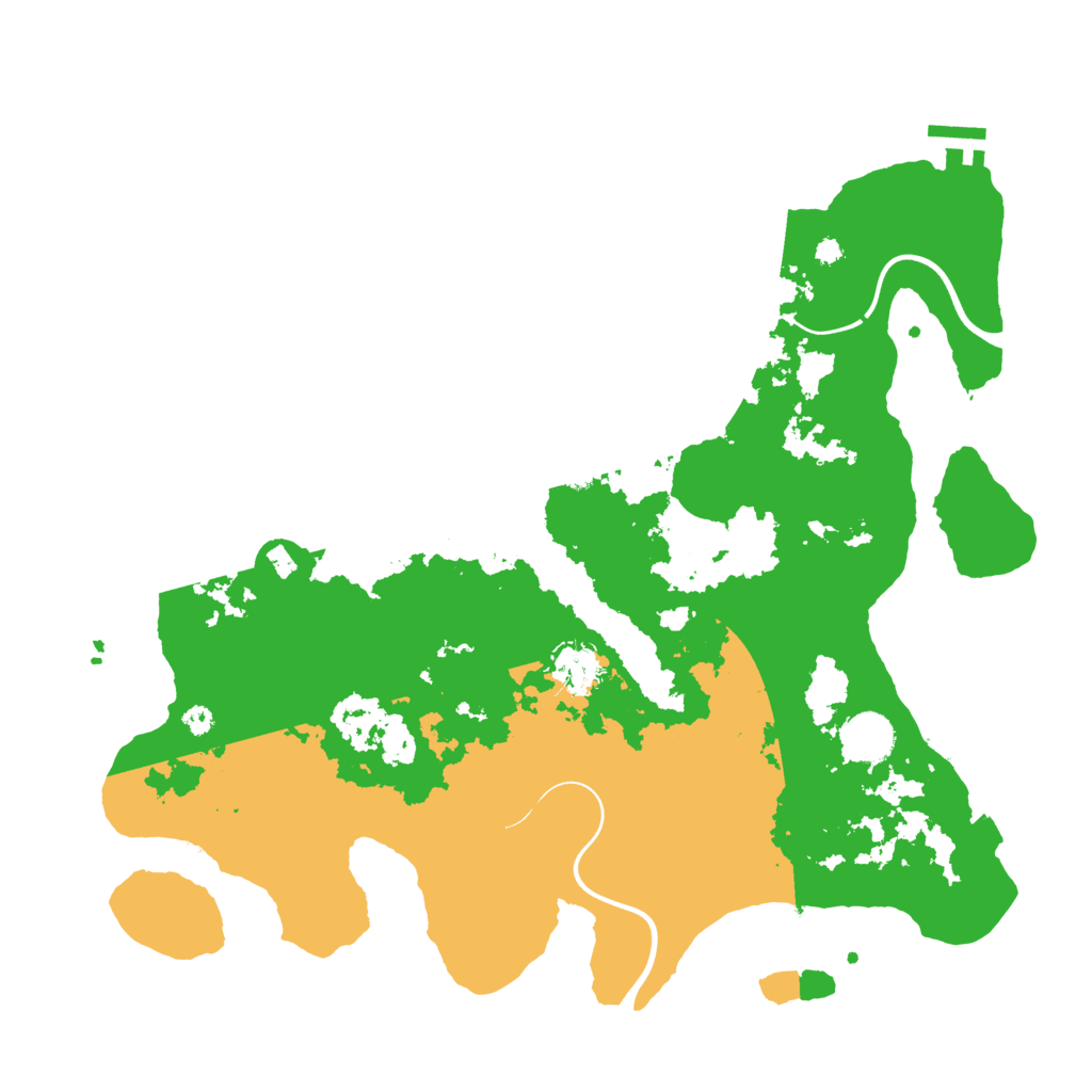 Biome Rust Map: Procedural Map, Size: 3800, Seed: 42134047
