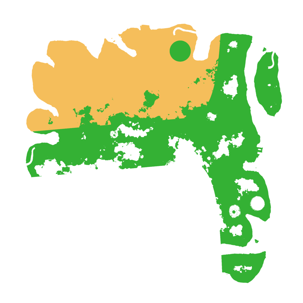 Biome Rust Map: Procedural Map, Size: 3800, Seed: 55830431