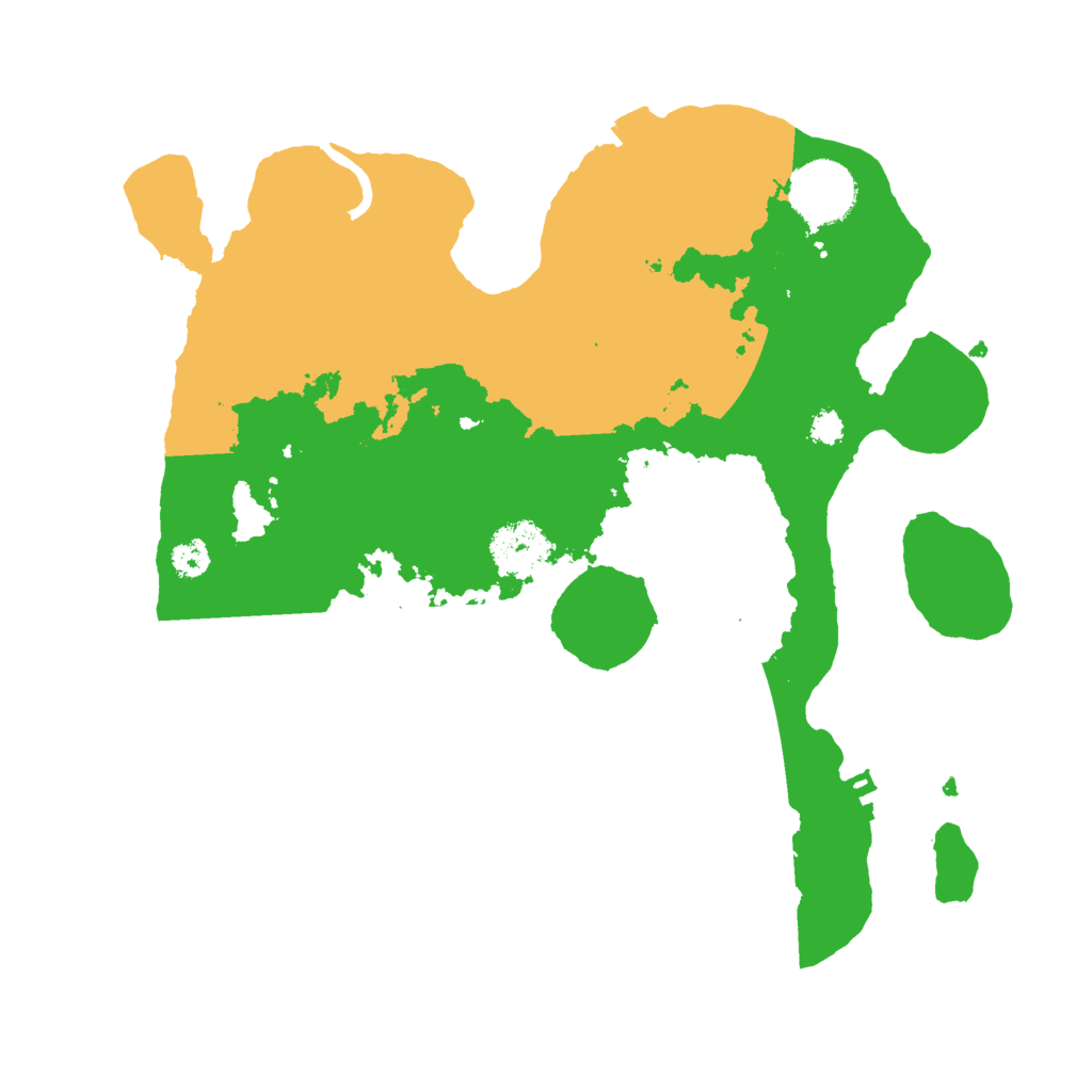 Biome Rust Map: Procedural Map, Size: 3000, Seed: 14196