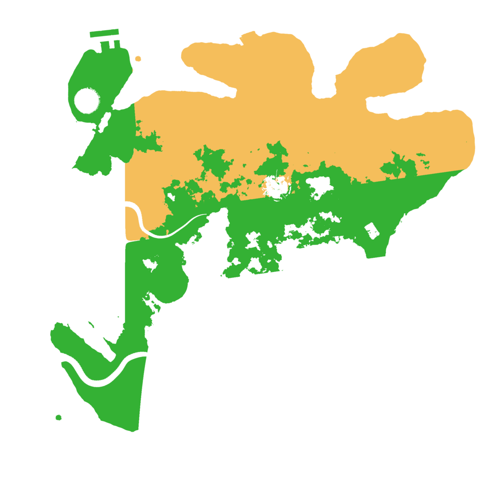 Biome Rust Map: Procedural Map, Size: 3500, Seed: 51127996