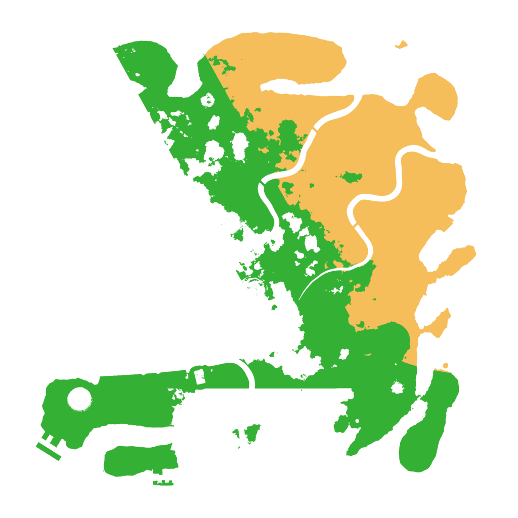 Biome Rust Map: Procedural Map, Size: 3850, Seed: 53370906