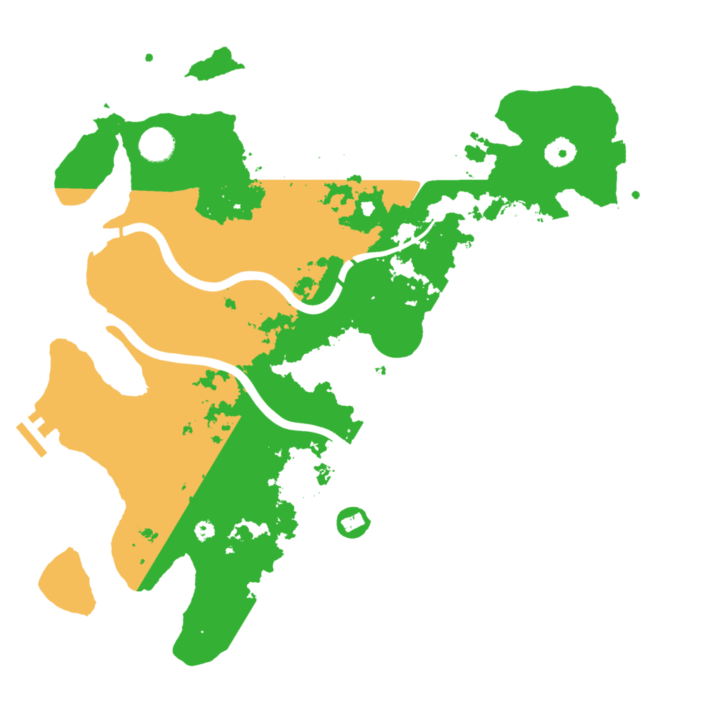 Biome Rust Map: Procedural Map, Size: 3650, Seed: 84795054