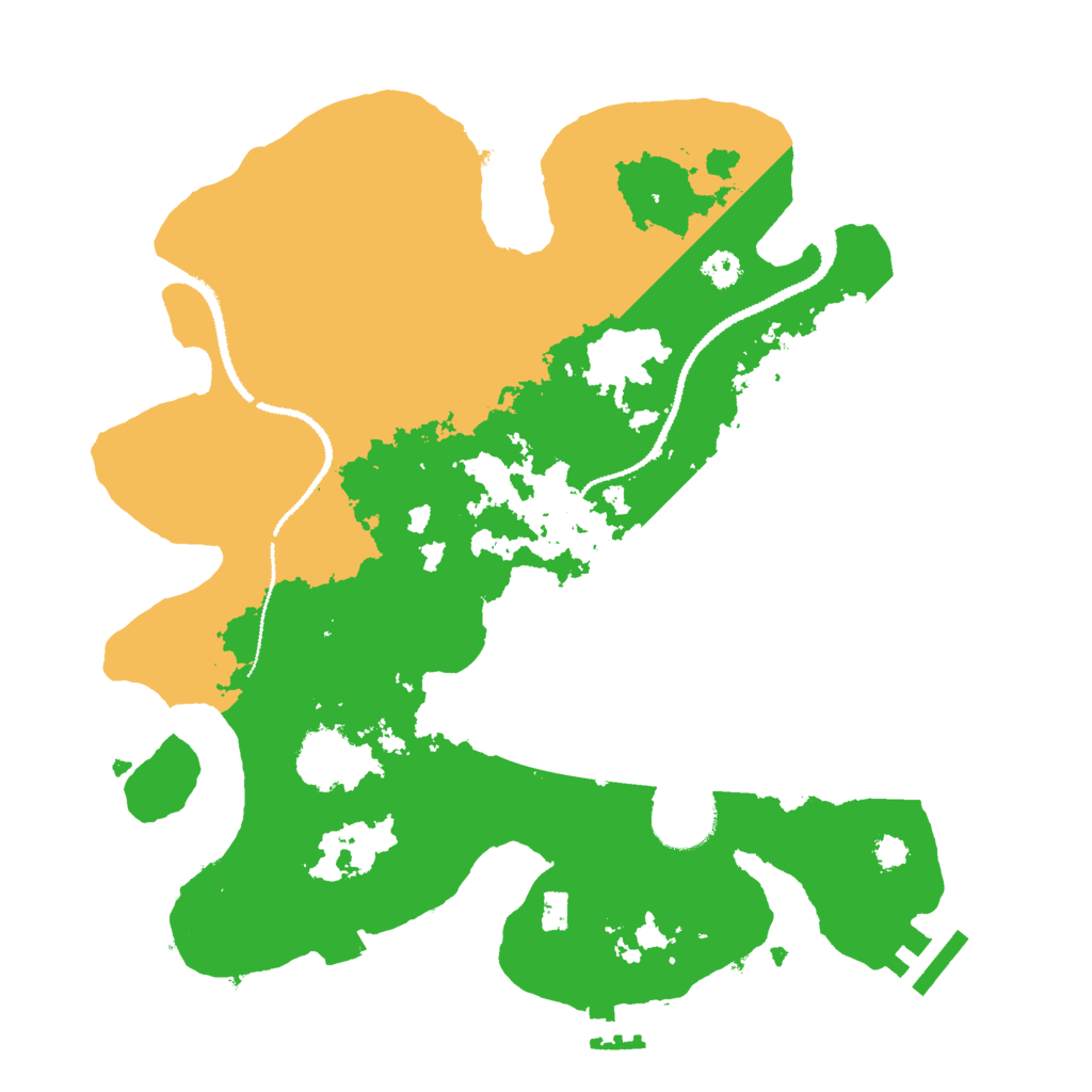 Biome Rust Map: Procedural Map, Size: 3000, Seed: 873636