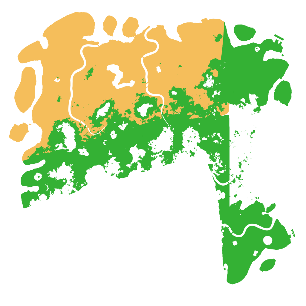 Biome Rust Map: Procedural Map, Size: 6000, Seed: 667812