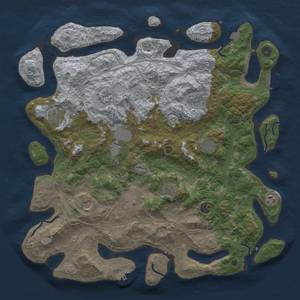 Thumbnail Rust Map: Procedural Map, Size: 4500, Seed: 634580486, 19 Monuments