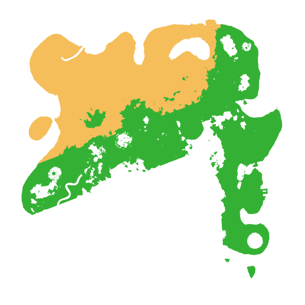 Biome Rust Map: Procedural Map, Size: 3500, Seed: 648621485