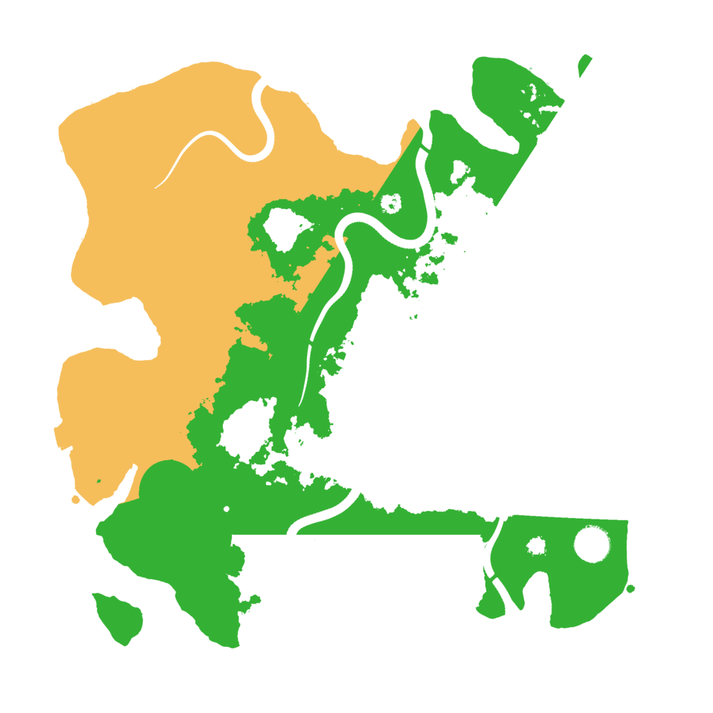 Biome Rust Map: Procedural Map, Size: 3500, Seed: 1025557696