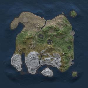 Thumbnail Rust Map: Procedural Map, Size: 2500, Seed: 123949749, 9 Monuments